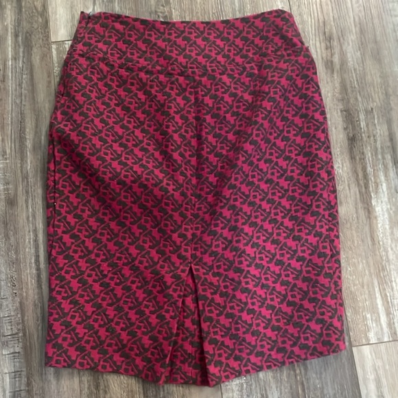 ANTHROPOLOGIE Eva Franco pink and gray wool blend pencil skirt size 12 - Picture 5 of 8